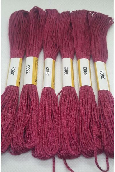 ALMİŞ 6 Pcs Single Color Etamine - Cross Stitch Bracelet, Brazilian Embroidery Lanyard 9