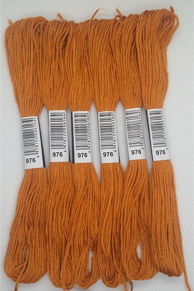 ALMİŞ 6 Pieces Single Color Etamine Cross Stitch Bracelet Brazilian Embroidery Thread 7-3341