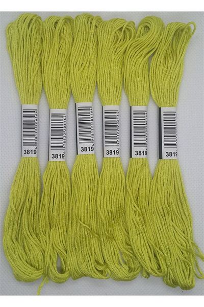 ALMİŞ 6 Pcs Single Color Etamine - Cross Stitch Bracelet, Brazilian Embroidery Lanyard 9