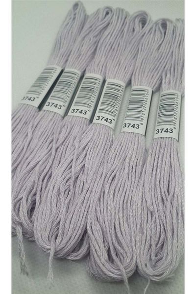 ALMİŞ 6 Pieces Single Color Etamine Cross Stitch Bracelet Brazilian Embroidery Thread 8-3713
