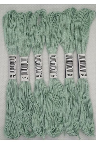 ALMİŞ 6 Pieces Single Color Etamine Cross Stitch Bracelet Brazilian Embroidery Thread 9-3817