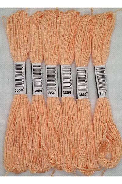 ALMİŞ 6 Pieces Single Color Etamine Cross Stitch Bracelet Brazilian Embroidery Thread 10-3865