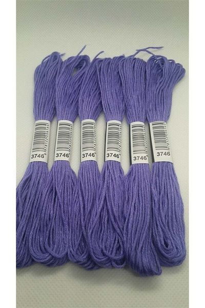 ALMİŞ 6 Pieces Single Color Etamine Cross Stitch Bracelet Brazilian Embroidery Thread 8-3713