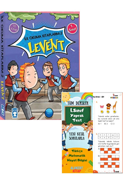 Timaş Çocuk Levent 1. Sınıf Ilk Okuma Kitaplarım 10 Kitap set 2 Yaprak Test H...
