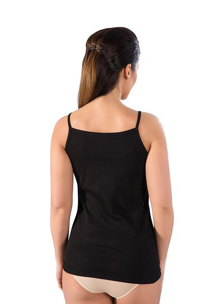 LÜXDRM Pack of 3, 100% Cotton, Ribbed Fabric, Rope Strap, Women's Undershirt 050