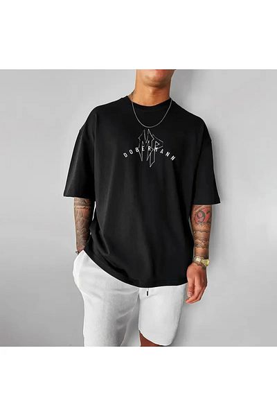AMMA Unisex Dobermann Printed 100% Cotton Premium Fabric T-shirt