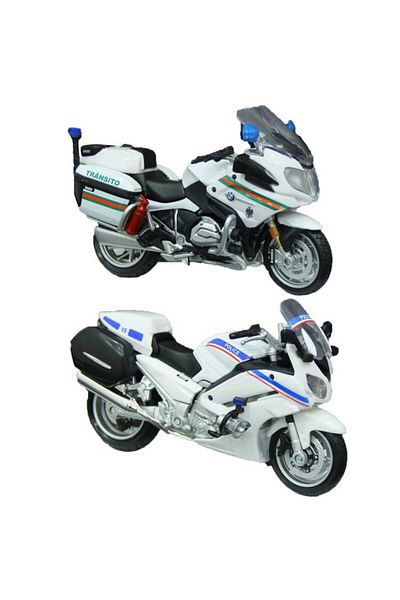 Maisto Educational Baby and Child Maisto 1:18 Police Motorcycle