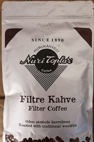 Nuri Toplar Kurukahveci Filter Coffee 250Gr. Colombia Supremo French Press 1 Piece