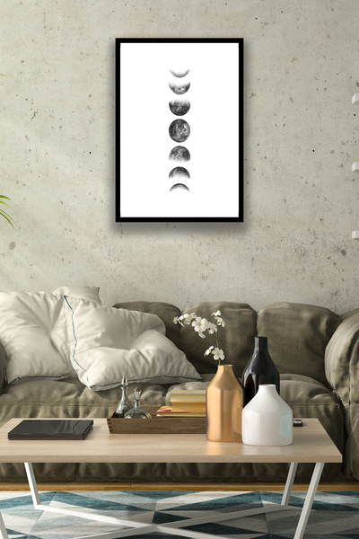 Nod Aesthetic Frame-Looking Decorative Painting Model, Living Room, Office, B...