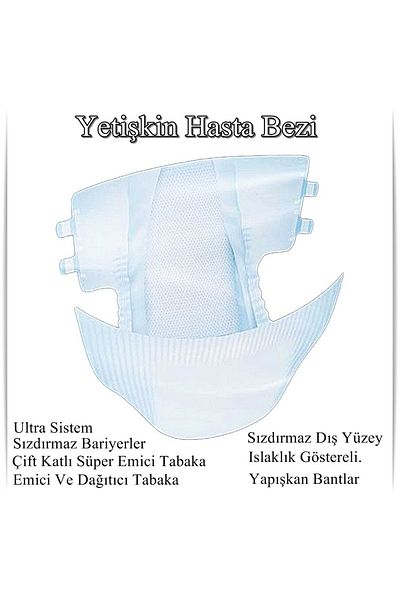 Satış Diyarı Patient Diapers Medium Medium 30 Pieces Medium Size Flexible Waistband Leak Proof Liquid Proof Odor Prevention