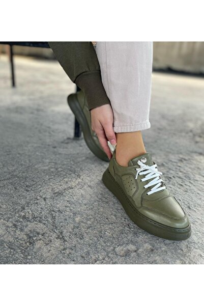 İLOLİCA İç Dış Hakiki Deri Ortopedik Tabanı Dikişli Kadın Spor Ayakkabı