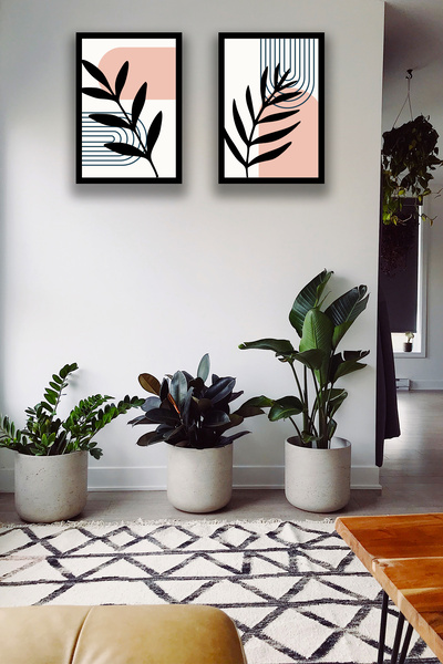 Nod 2 Piece Frame Look Stylish Boho Painting Model, Living Room, Hall, Office...
