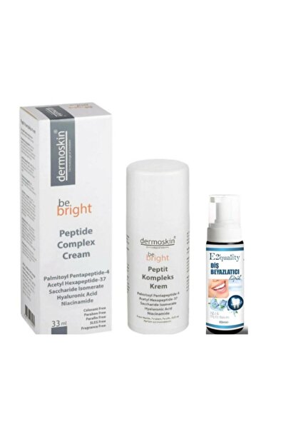 Dermoskin Be Bright Peptide Complex Cream 33 ml - Diş Beyazlatıcı Köpük Hediye
