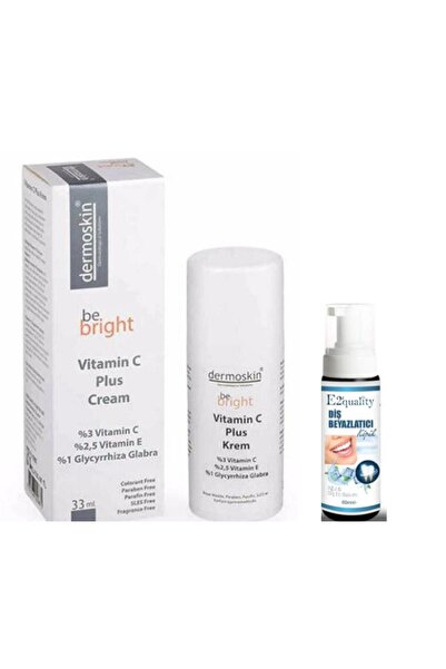 Dermoskin Be Bright Vitamin C Plus Krem 33 ml - Diş Beyazlatıcı Köpük Hediye