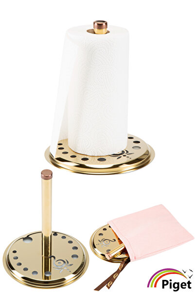 PİGET Paslanmaz Çelik Havlu Kağıtlık Yusufcuk Desenli, Metal Dolgulu Kağıt Ha...