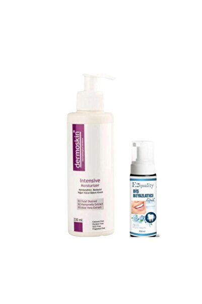 Dermoskin 230 ml Intensive Moisturizing Body Care Cream - Teeth Whitening Foa...