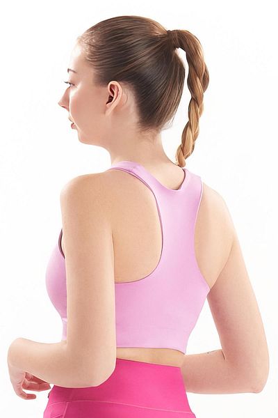 josejuan Women's Square Collar Back Detailed Sports Bra 7153