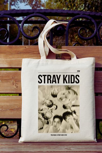 Cemira Stay Design Fan Skzoo Tote Bag Geantă de stofa