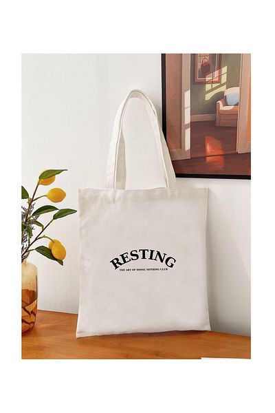 Cemira Odihna, arta de a nu face nimic Club Design Tote Bag Geantă din stofa