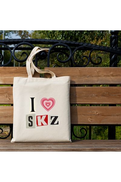 Cemira I Love SKZ Tsarım Stray Kids SKZoo Tote Bag Geantă de stofa