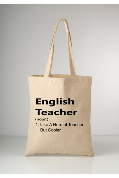 Cemira English Teacher Öğretmen Hediye Tote Bag Bez Çanta