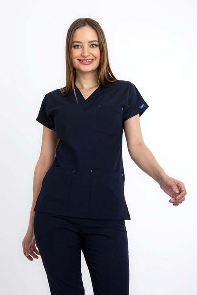 Uçak Medikal BLUE ÎNCHIS CORE-FLEX FEMEI LICRĂ SINGUR TOP