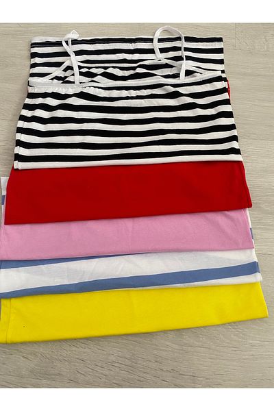 EBRULİ BUTİK06 Large size women's rope suspenders 5 pcs athlete