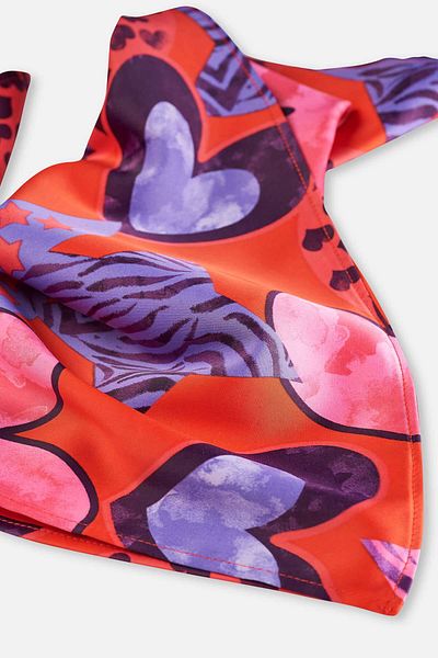 Dagi Bandana mit Granatapfelblüten-Herzmuster