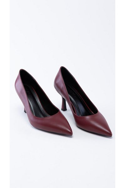 NACHA LOWELL Claret Red Pointed Toe STILETTO