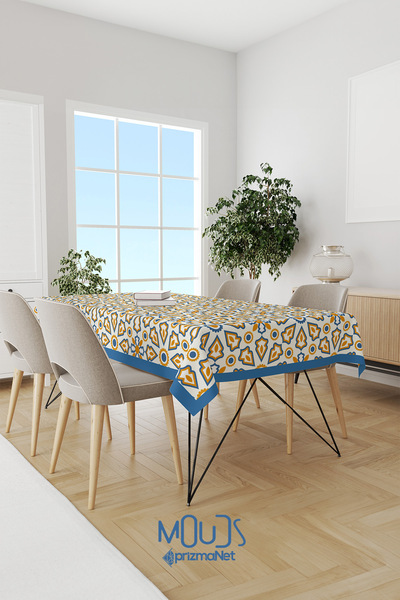 Moud's Žuti ornament Islamski D Sa deznom S Antilop Tkanina Bez brige M Stoln...