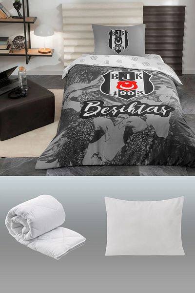 Taç Beşiktaş Kartal Σετ 5 τεμαχίων - Beşiktaş Μονό Βαμβακερό Σετ ύπνου