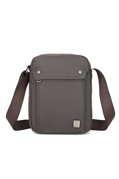 Getcho Jana Brown Waterproof Crossbody Bag – Multi-Pocket, Adjustable Strap, Lightweight Postman