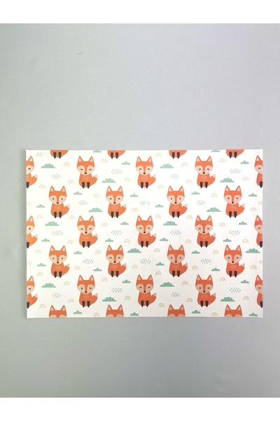 lamoonhome Set de 2 farfurii americane cu model Fox 11212