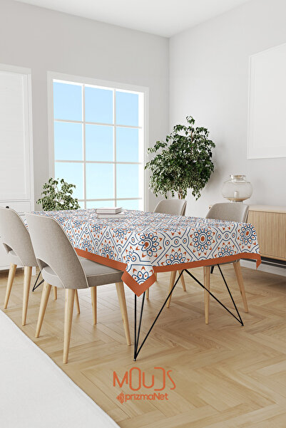 Moud's مفرش طاولة مربع ومستطيل من قماش سويدي منقوش إسلامي من Complex Circle