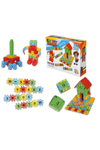 Evistro Children's Smart Smart Numbers Educational Block Game 100 Pieces
