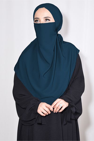 Ns nowascarf Medina Silk Medium Size Veiled Souffle Khimar