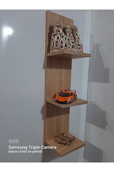 Arma 3 bölmeli  açık duvar rafı