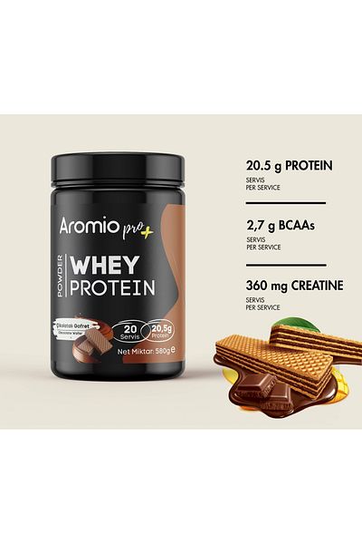 Aromio Pro+ Whey Protein - Chocolate Wafer 20 Servings 580g