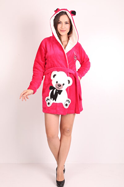 Wild Love Dámský krátký župan ze 100% bambusu s kapucí