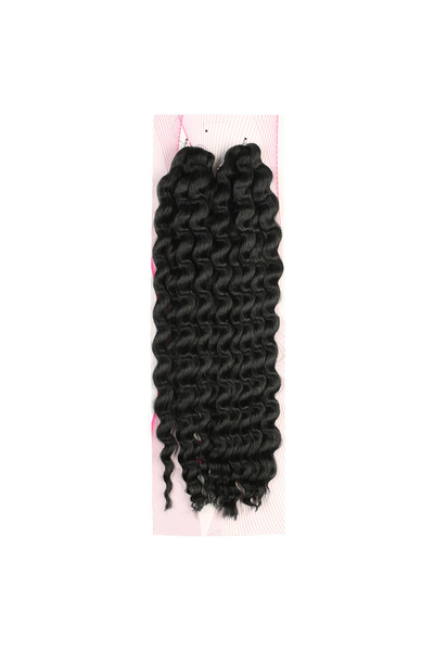 Mina Peruk Unisex Nice Bulk Afro Su Dalgası Saç - Siyah