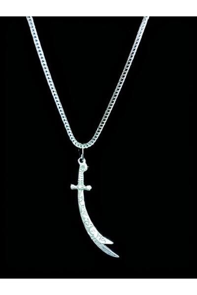 whocares Unisex Zincirli Kolye Zülfikar Sembollü Kaliteli ve Şık