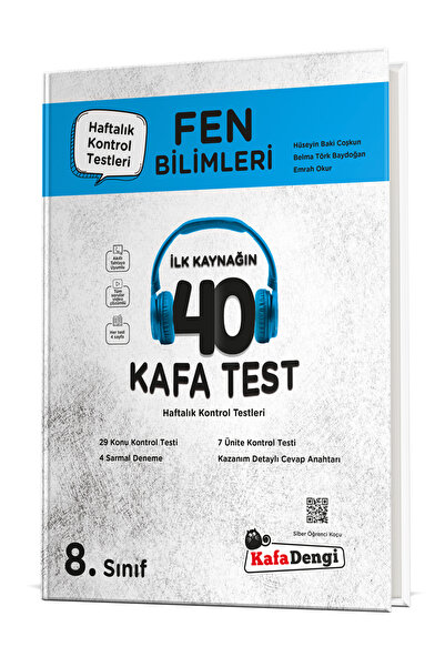 Kafa Dengi Yayınları 8. Sınıf Fen Bilimleri "40" Kafa Test (Haftalık Kontrol ...