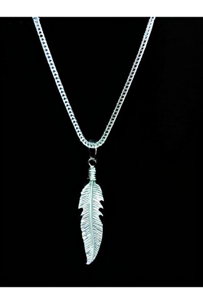 whocares قلادة سلسلة للجنسين مع رمز ريش عالي الجودة وأنيق