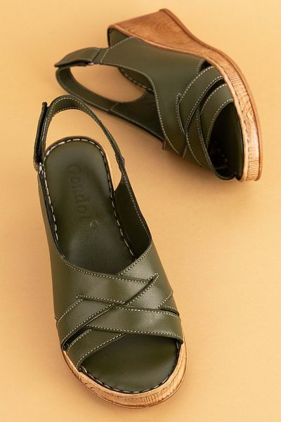 Gondol Sandale confortabile cu talpă moale din piele naturală Irm.06