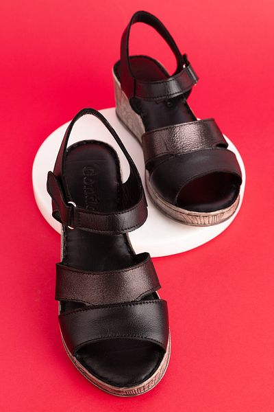 Gondol Genuine Leather Wedge Heeled Soft Sole Comfortable Sandals irm.03
