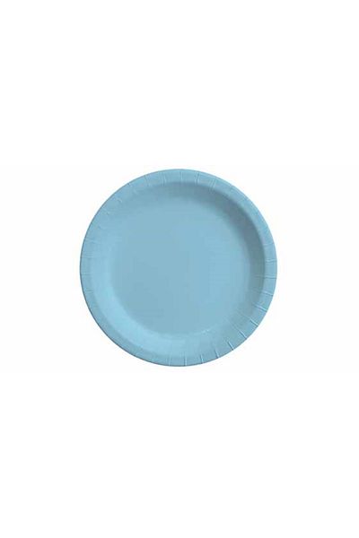 BalonEvi LIGHT BLUE PASTEL COLOR 8-PACK PLATE