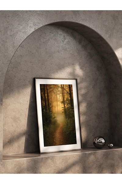 Postifull Forest No:32 Αφίσα με τυπωμένη φωτογραφία χωρίς πλαίσιο - Διακόσμηση τοίχου σαλονιού, κουζίνας, σαλονιού και αίθουσας