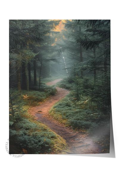 Postifull Forest No:31 - Αφίσα με τυπωμένη φωτογραφία χωρίς πλαίσιο, διακόσμηση τοίχου σαλονιού, κουζίνας, σαλονιού και αίθουσας