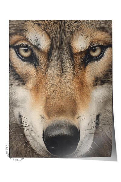 Postifull Frameless Poster, Animals & Safari Painting No:1, Hd Photo, Living Room, Kitchen Wall Decor Poster