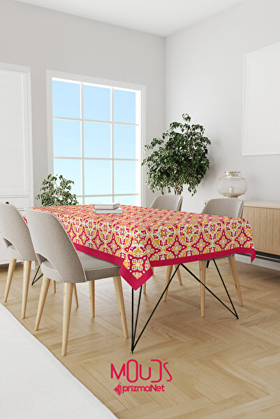 Moud's Burgundi žuti ornament islamski D Sa deznom S Antilop tkanina Dertsiz ...